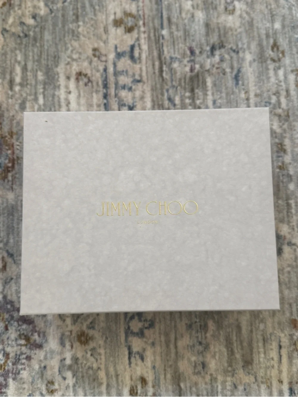 Jimmy Choo Azia Champagne Glitter Leather Sandals - Picture 8 of 10